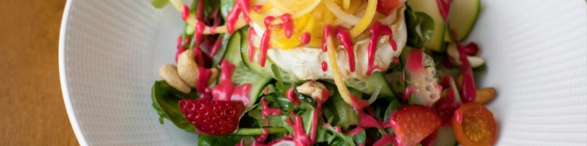 Ensalada de queso de cabra